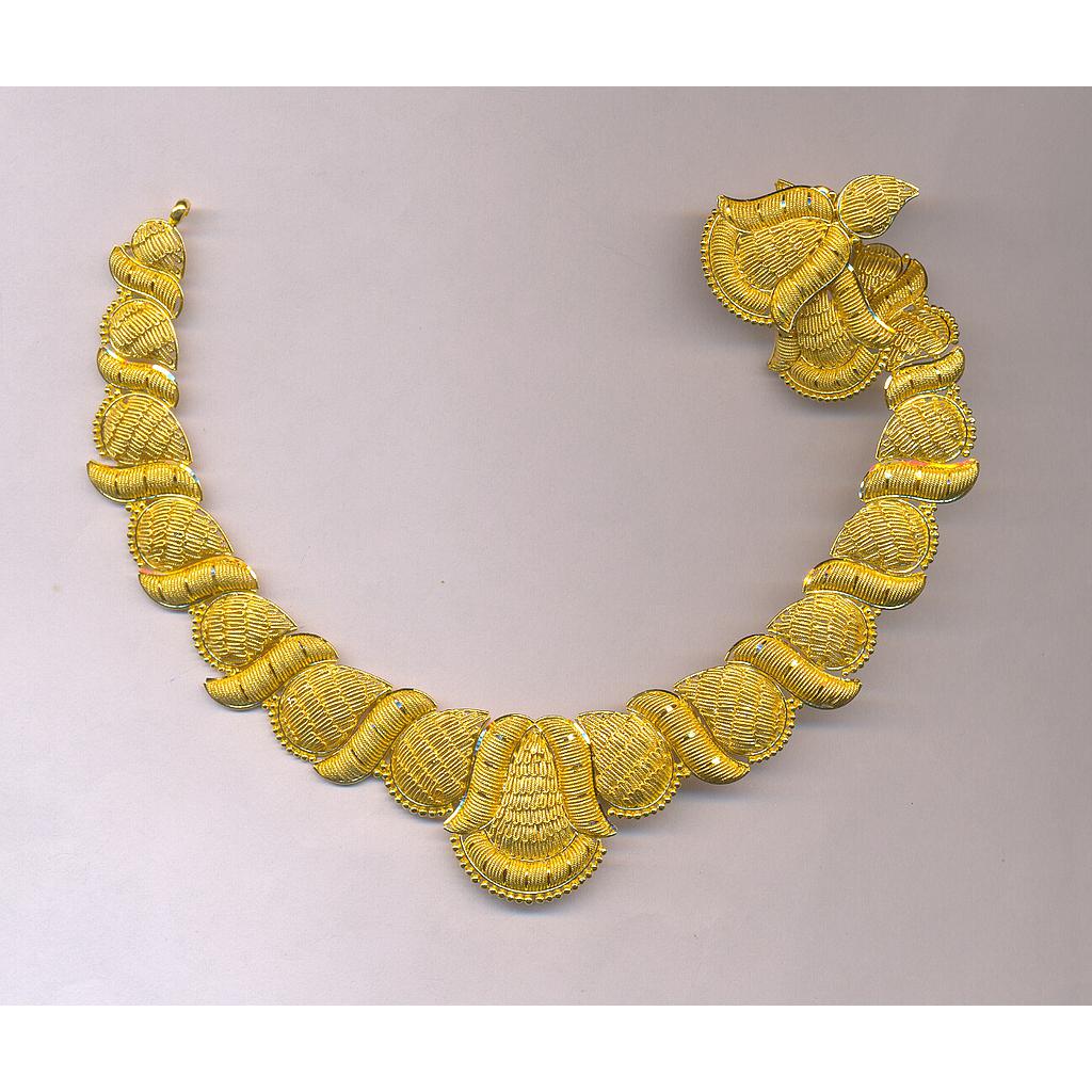 GOLD HALF SET ROUND PLAIN FANCY