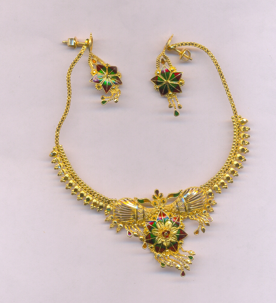 GOLD HALF SET ROUND PLAIN FANCY