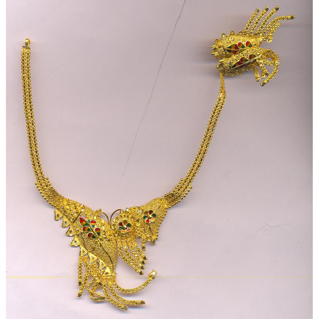 GOLD HALF SET ROUND PLAIN FANCY