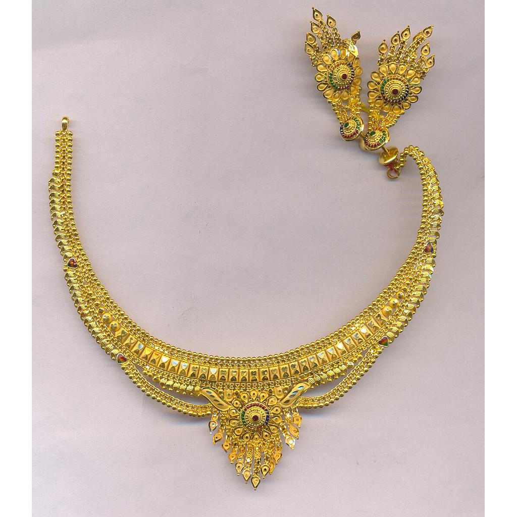 GOLD HALF SET ROUND PLAIN FANCY