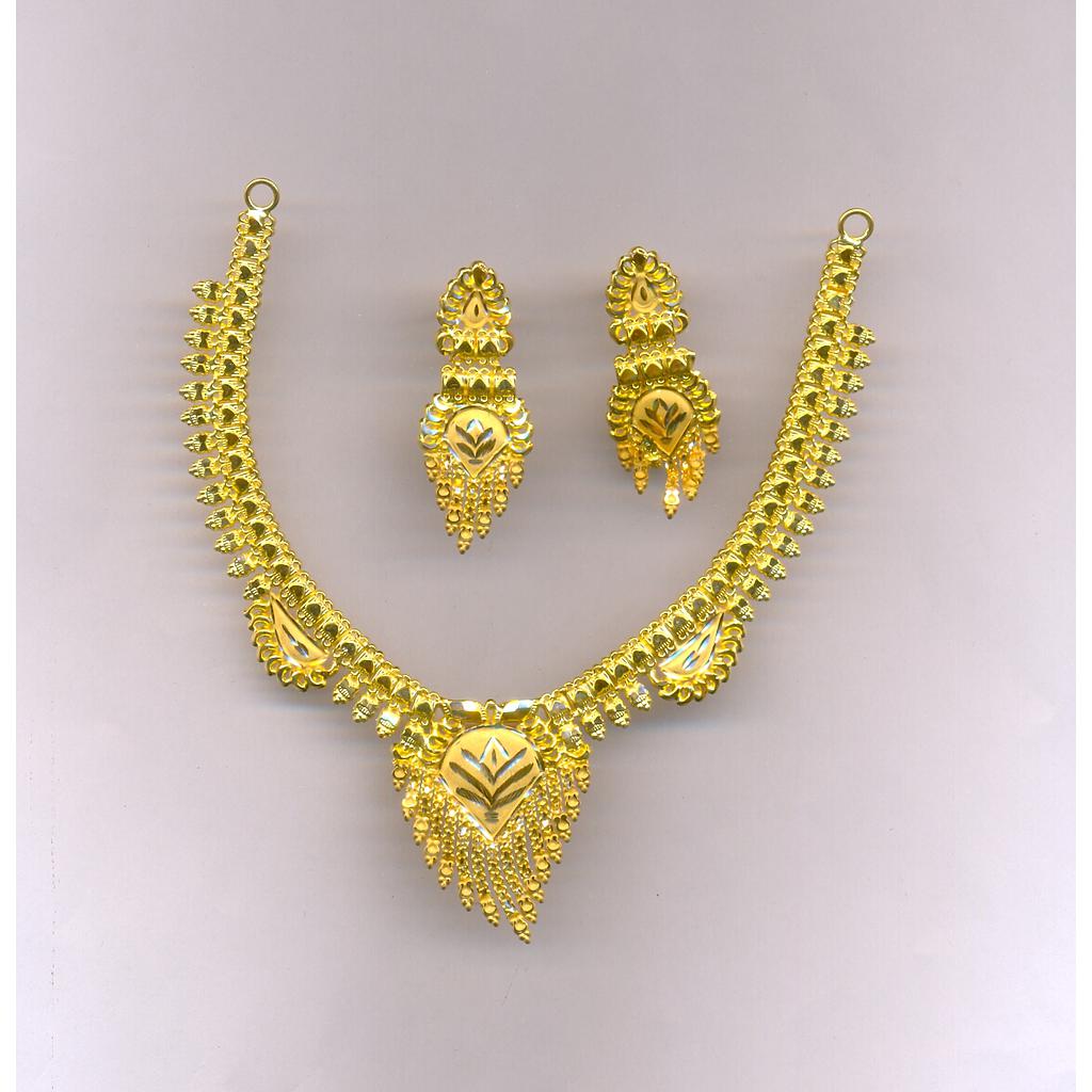GOLD HALF SET ROUND PLAIN FANCY