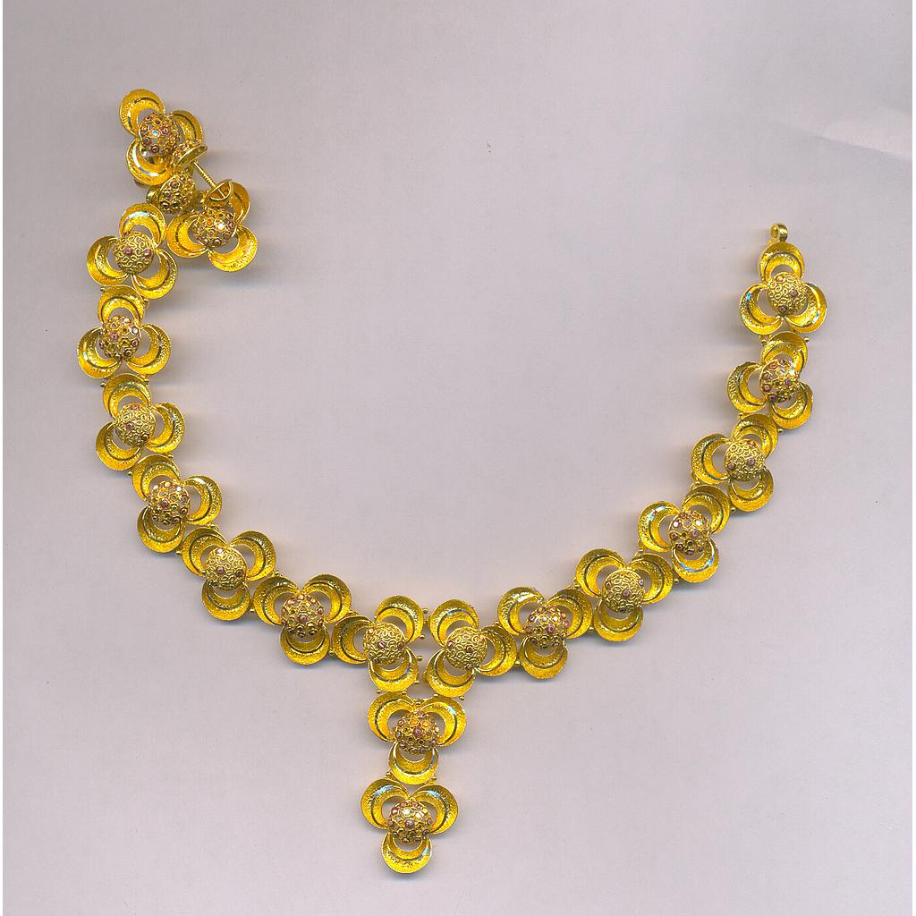 GOLD HALF SET ROUND PLAIN FANCY
