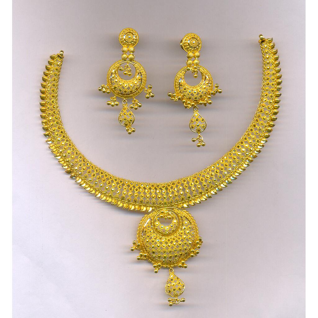 GOLD HALF SET ROUND PLAIN FANCY