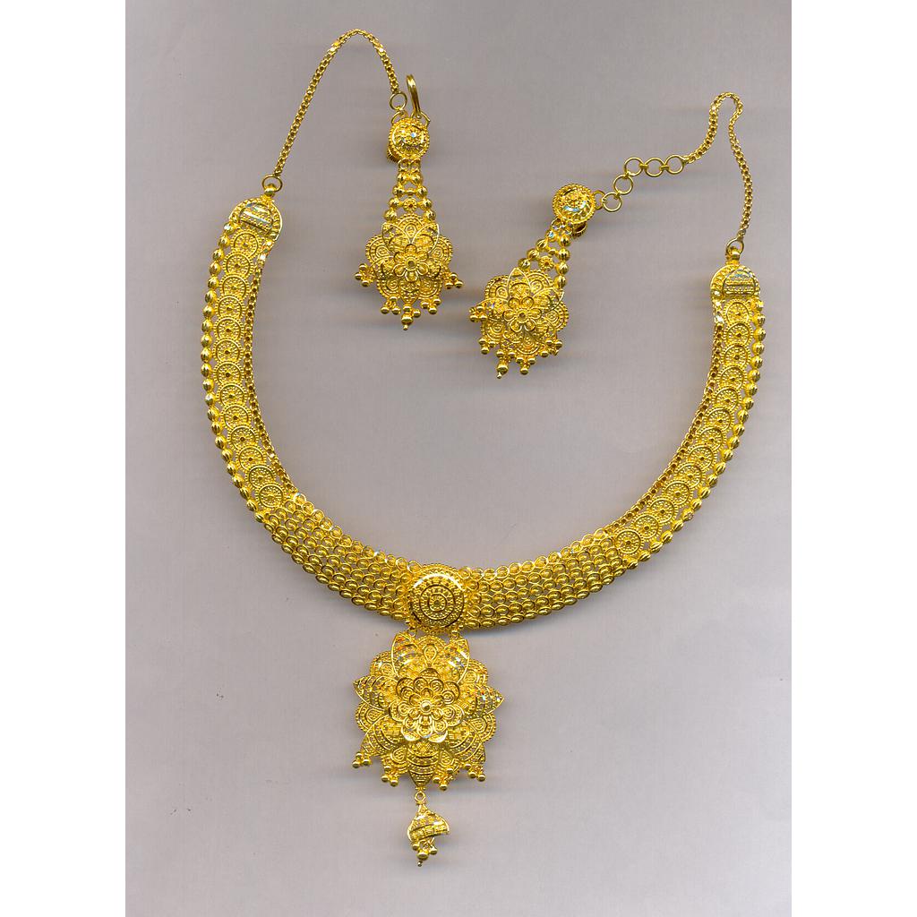 GOLD HALF SET ROUND PLAIN FANCY