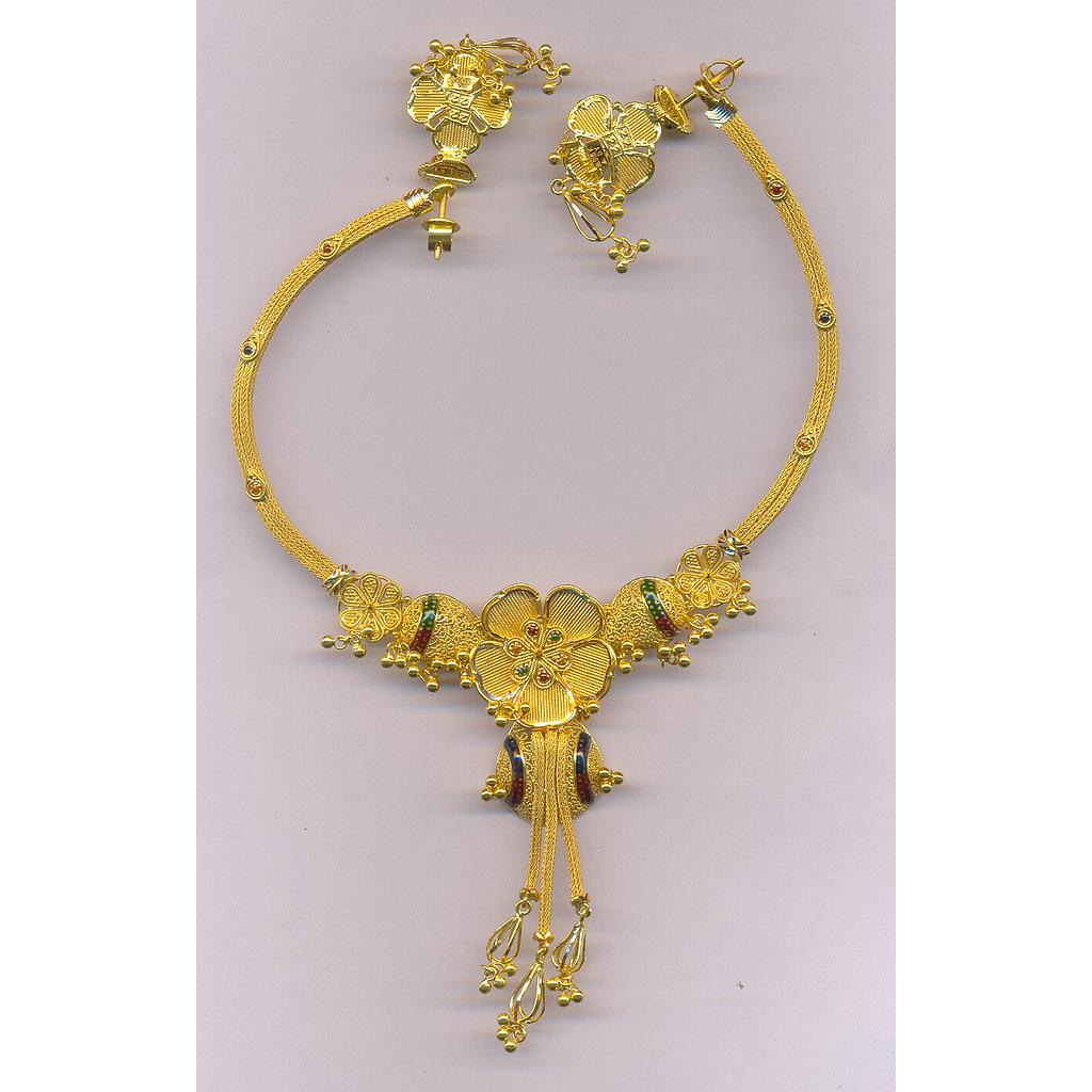 GOLD HALF SET ROUND PLAIN FANCY