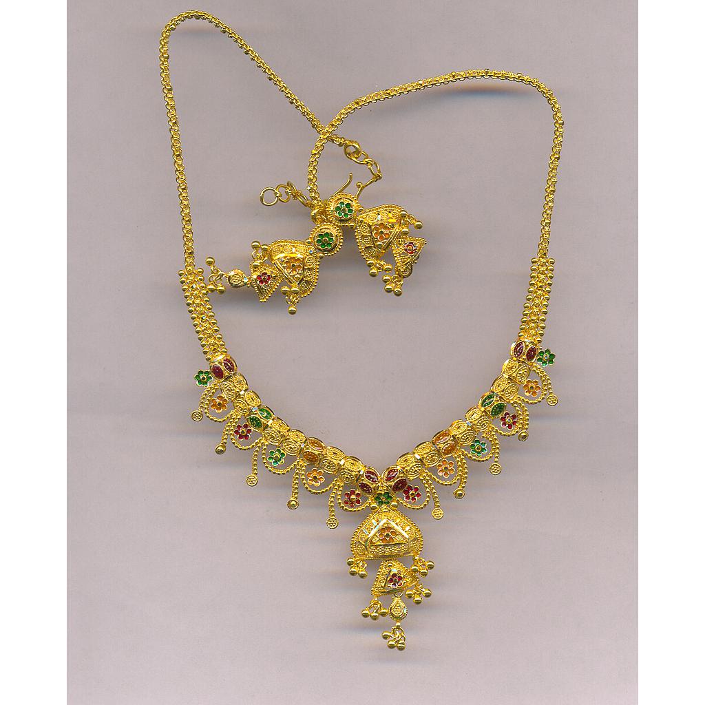 GOLD HALF SET ROUND PLAIN FANCY