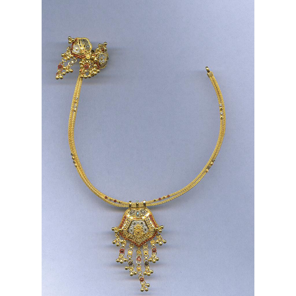 GOLD HALF SET ROUND PLAIN FANCY