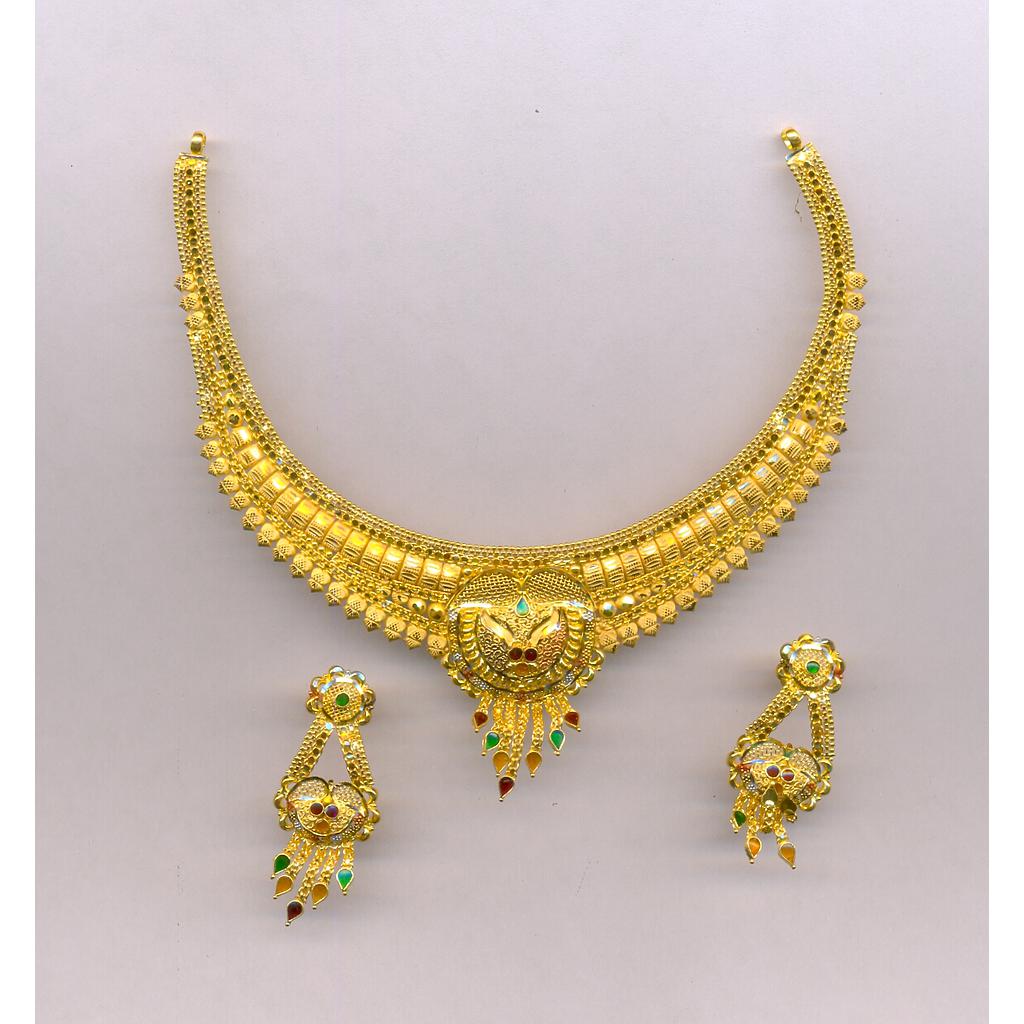 GOLD HALF SET ROUND PLAIN FANCY