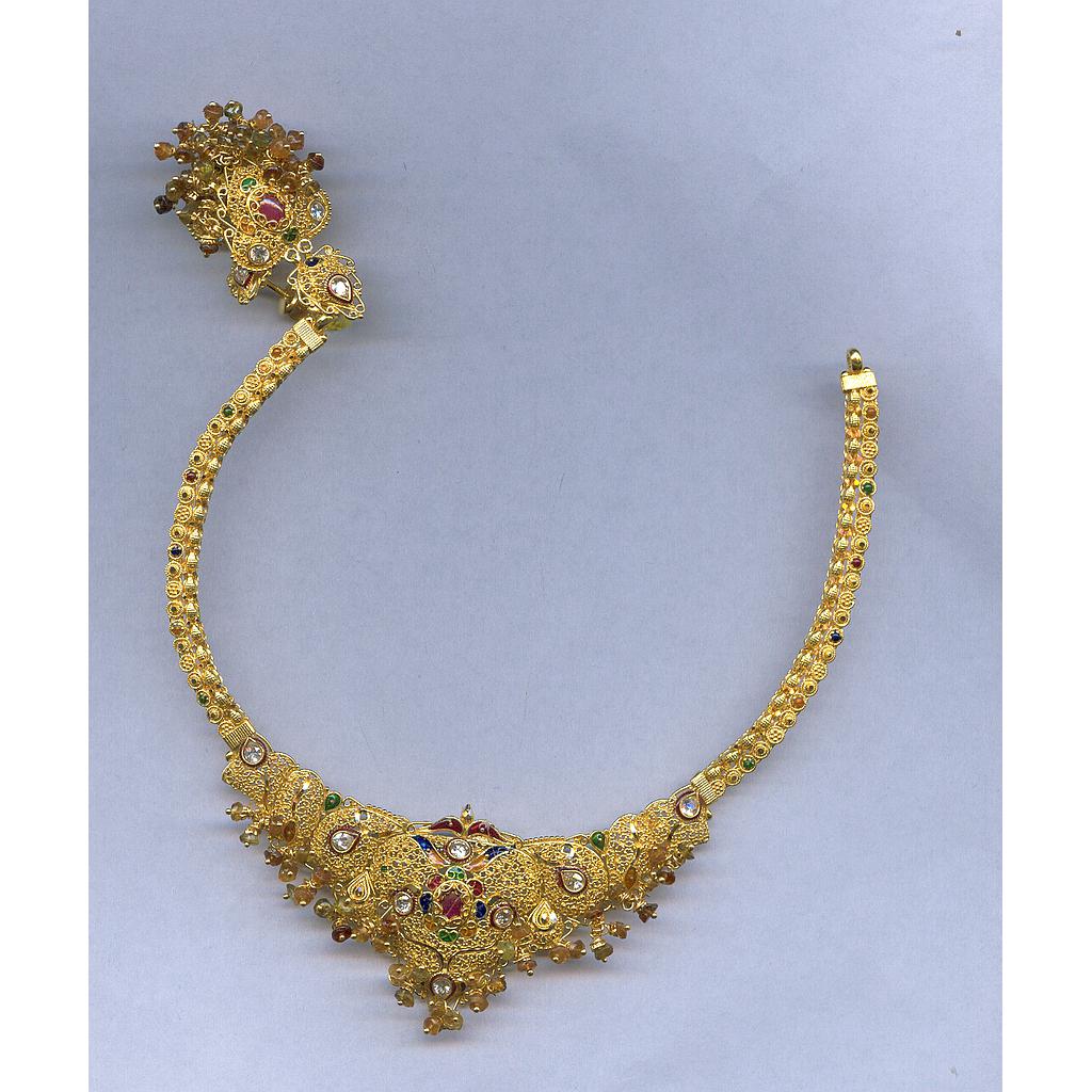 GOLD HALF SET ROUND PLAIN FANCY