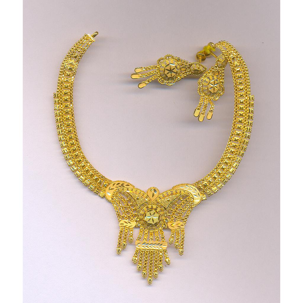 GOLD HALF SET ROUND PLAIN FANCY