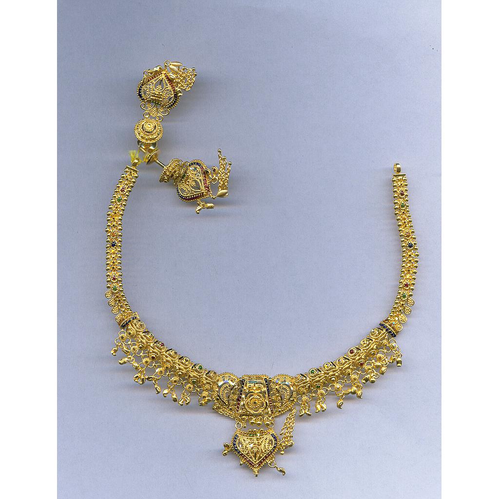 GOLD HALF SET ROUND PLAIN FANCY