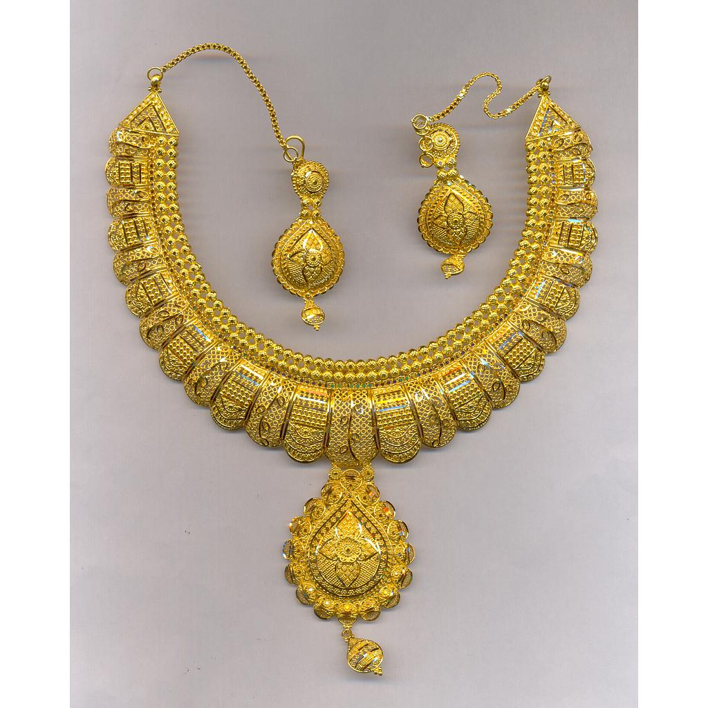 GOLD HALF SET ROUND PLAIN FANCY