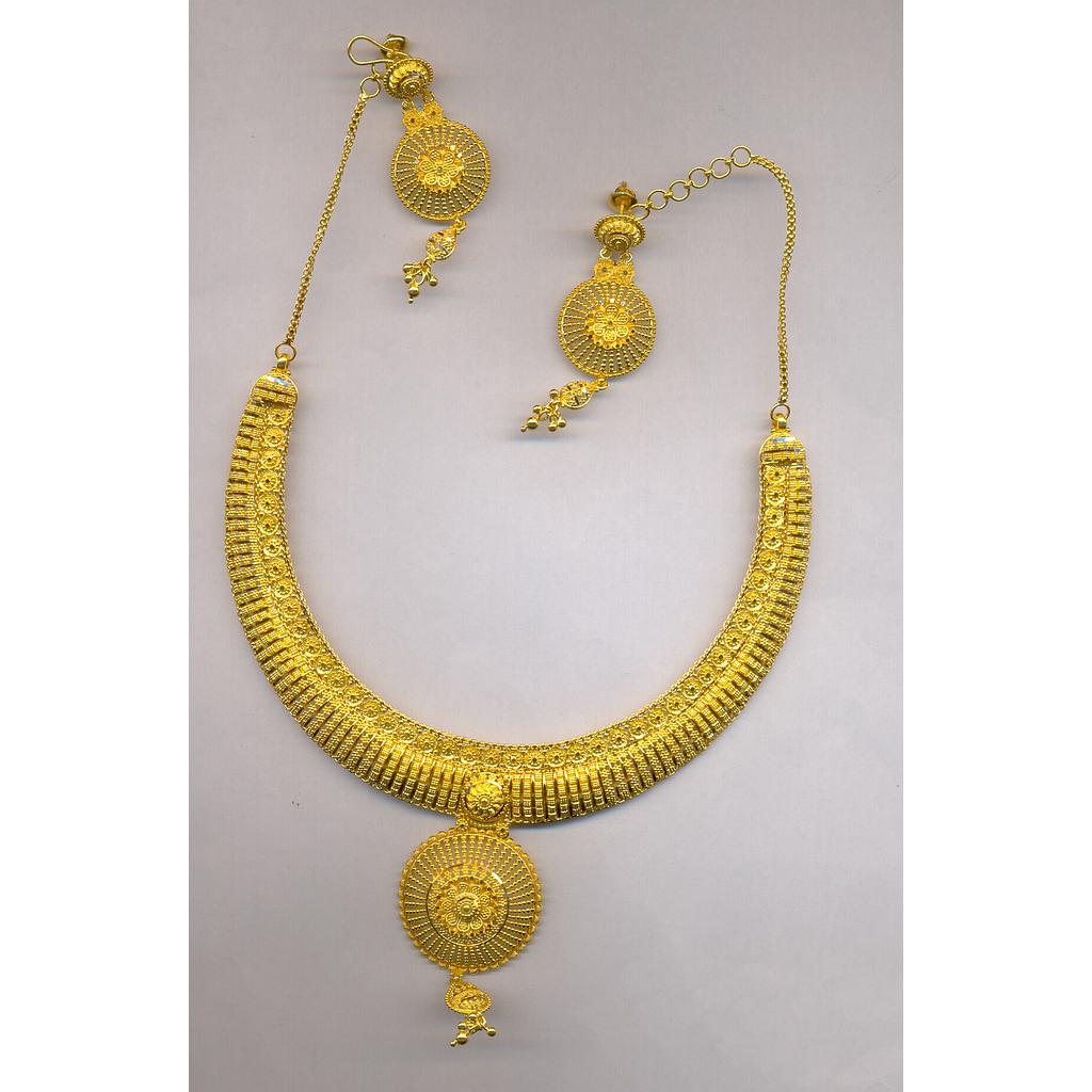 GOLD HALF SET ROUND PLAIN FANCY
