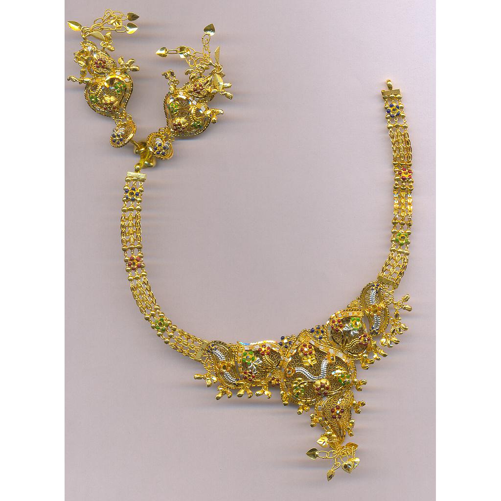 GOLD HALF SET ROUND PLAIN FANCY