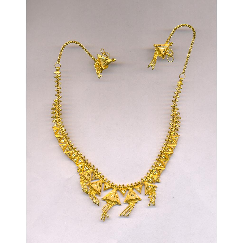 GOLD HALF SET ROUND PLAIN FANCY