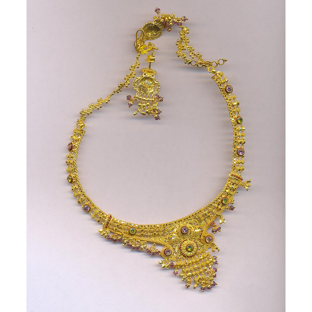 GOLD HALF SET ROUND PLAIN FANCY