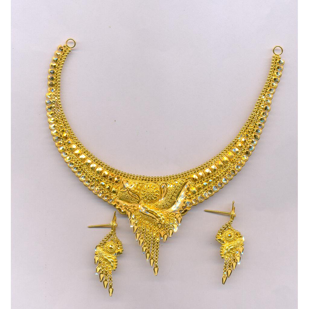 GOLD HALF SET ROUND PLAIN FANCY
