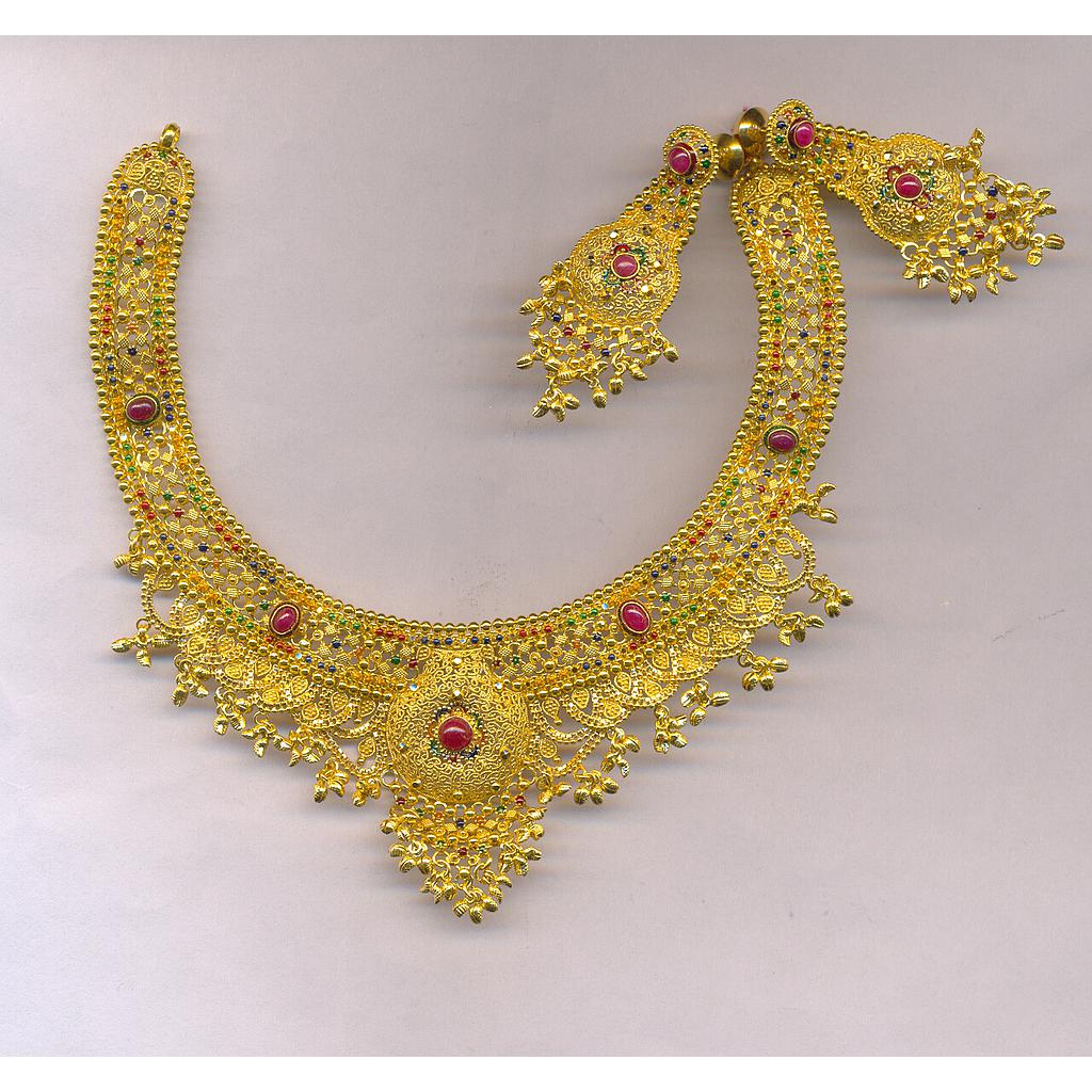GOLD HALF SET ROUND PLAIN FANCY