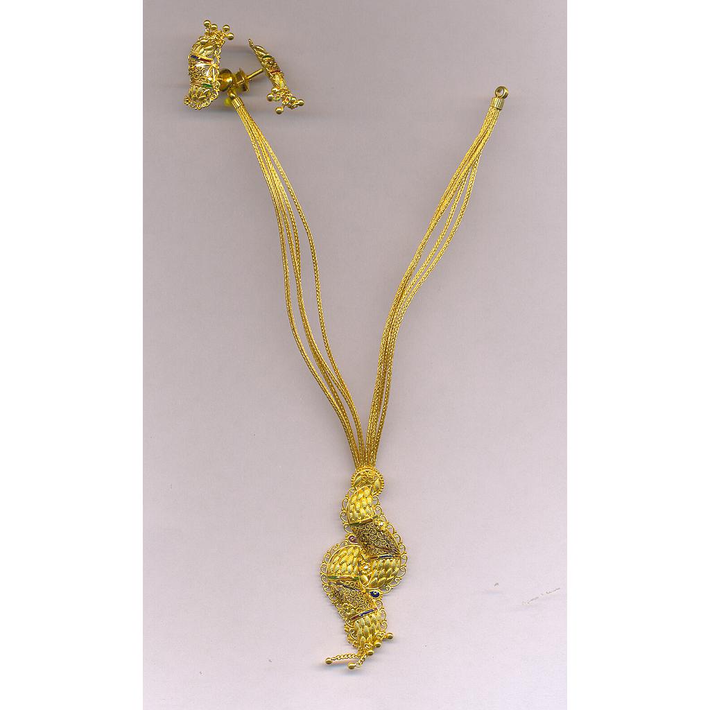 GOLD HALF SET ROUND PLAIN FANCY