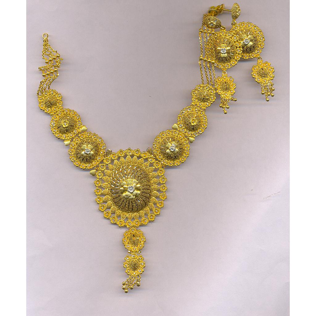 GOLD HALF SET ROUND PLAIN FANCY