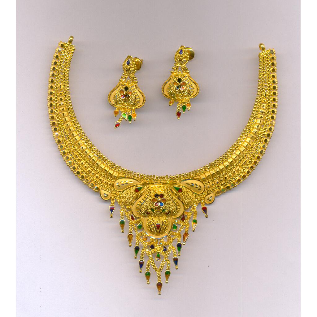 GOLD HALF SET ROUND PLAIN FANCY