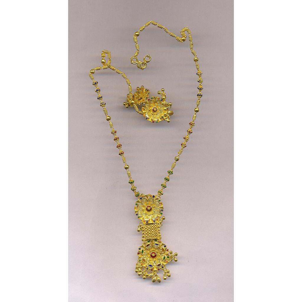 GOLD HALF SET ROUND PLAIN FANCY