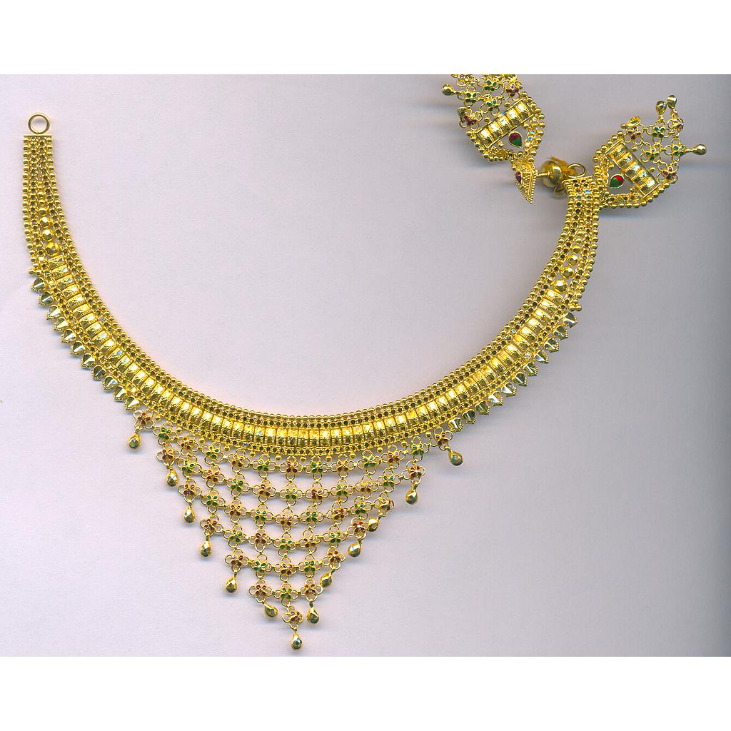 GOLD HALF SET ROUND PLAIN FANCY