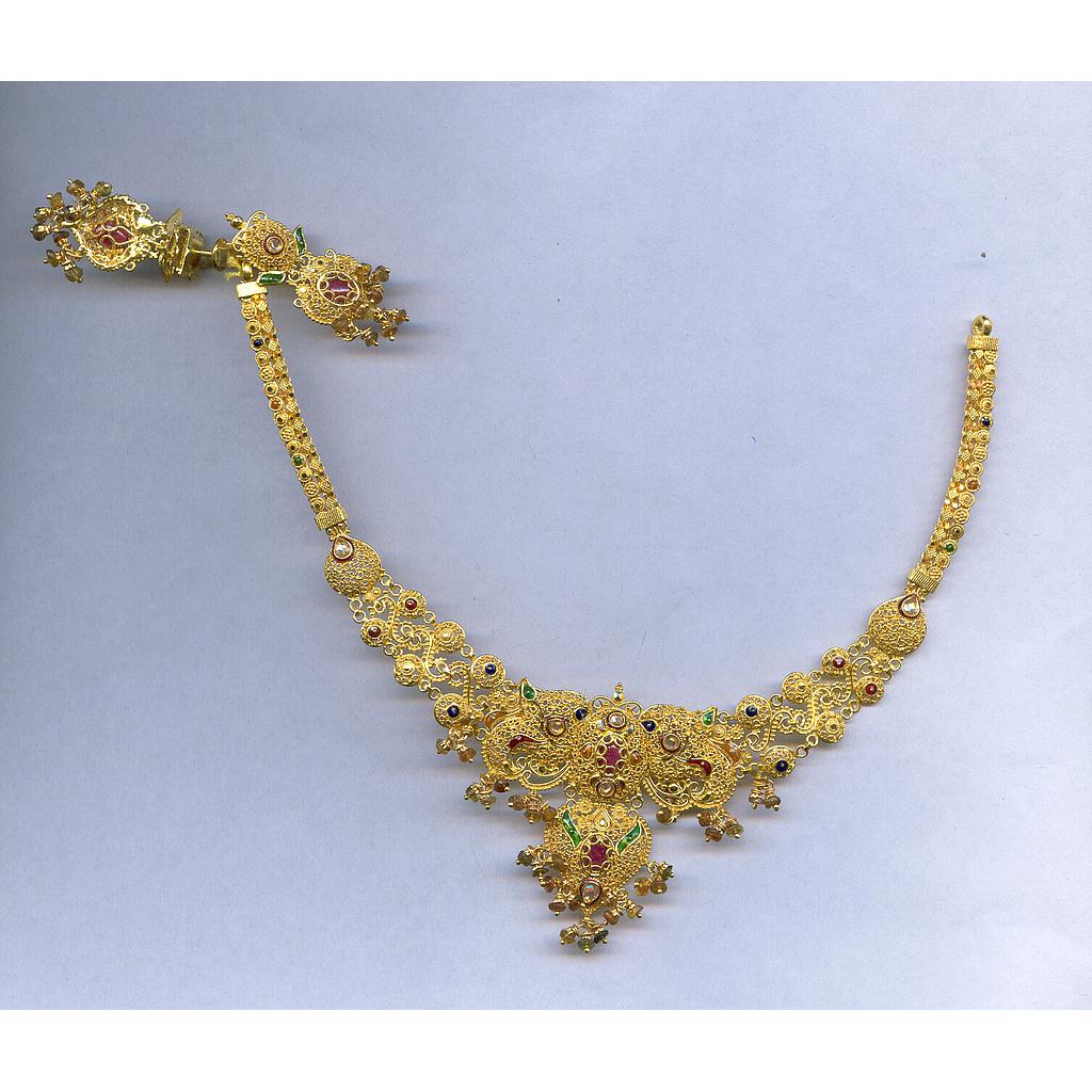 GOLD HALF SET ROUND PLAIN FANCY