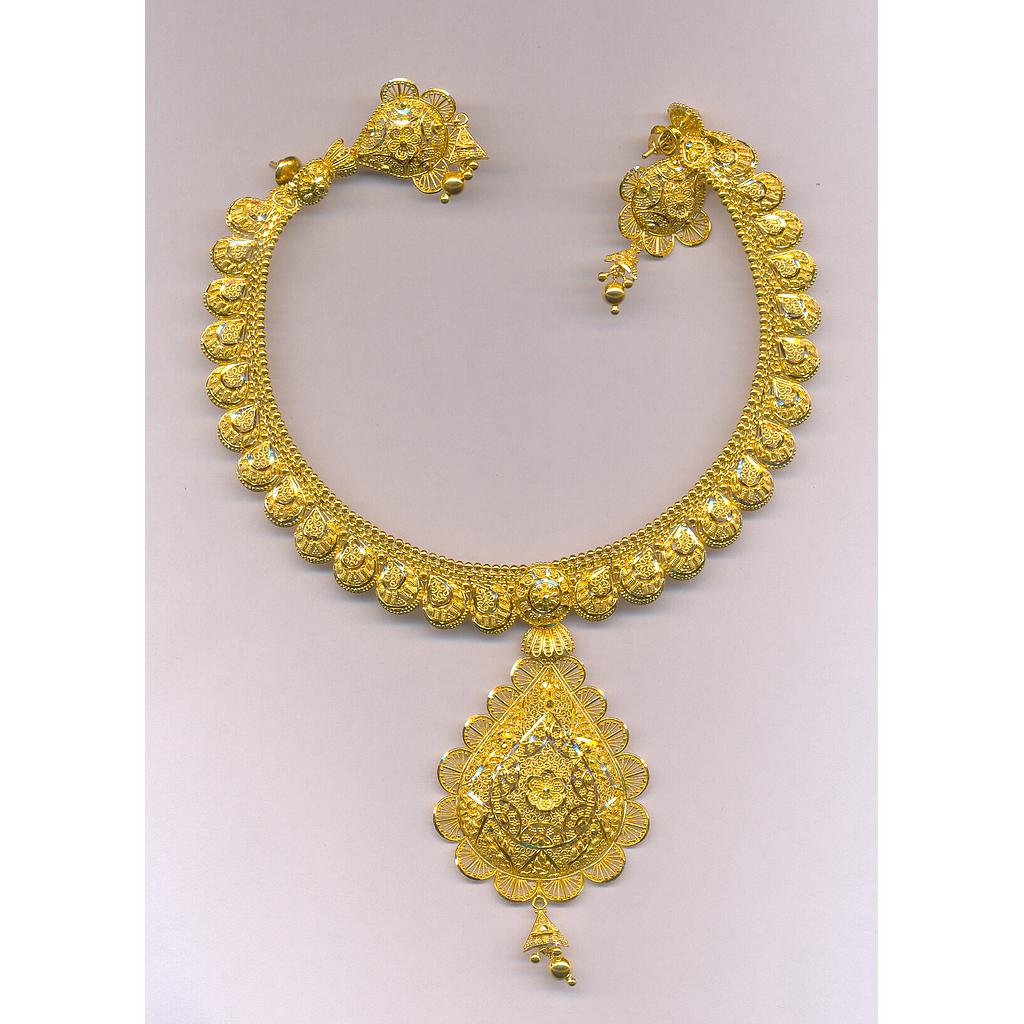 GOLD HALF SET ROUND PLAIN FANCY