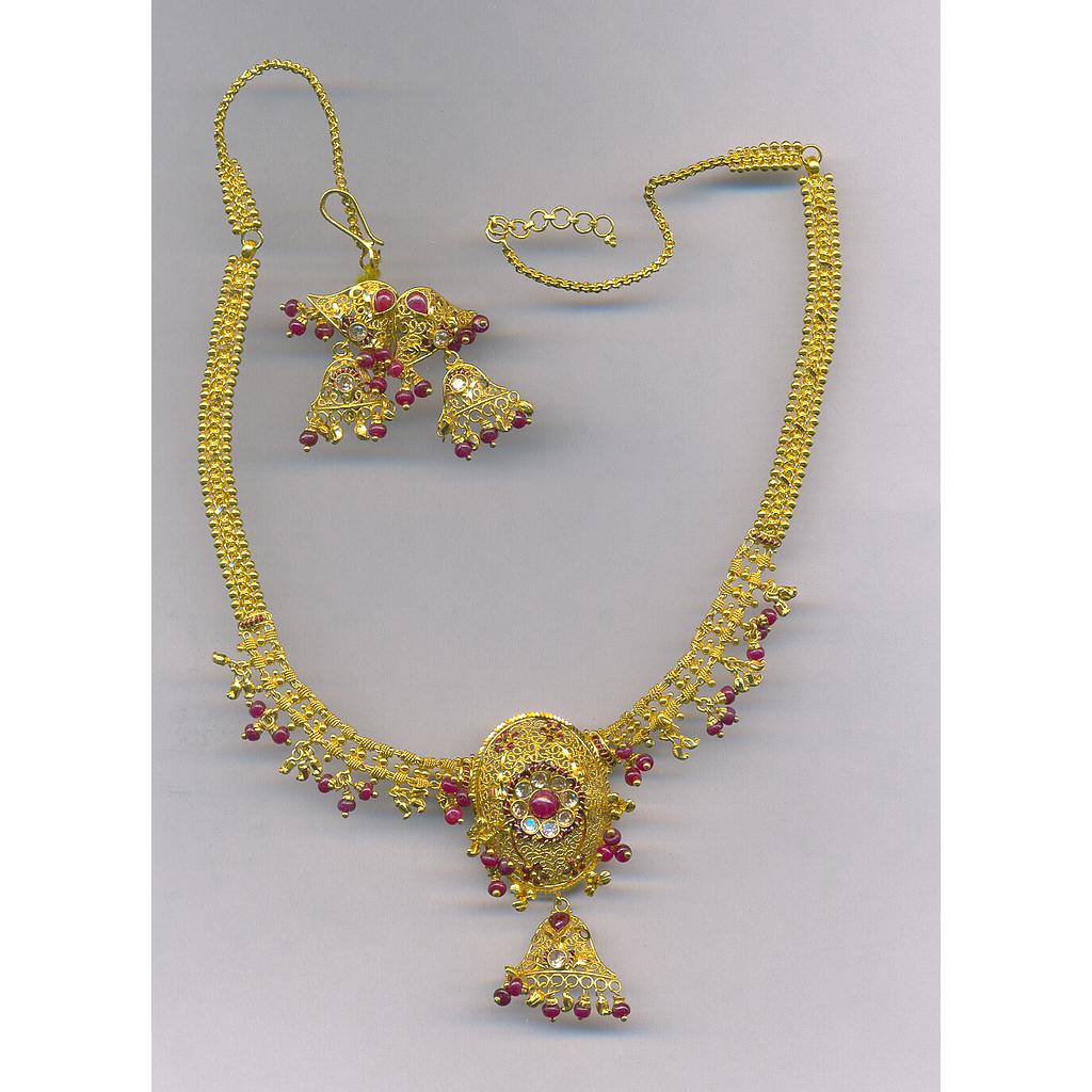 GOLD HALF SET ROUND PLAIN FANCY