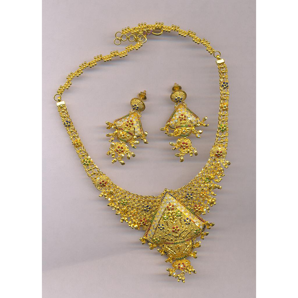 GOLD HALF SET ROUND PLAIN FANCY