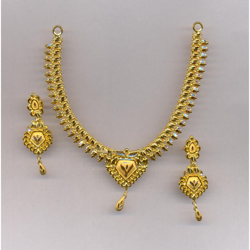GOLD HALF SET ROUND PLAIN FANCY