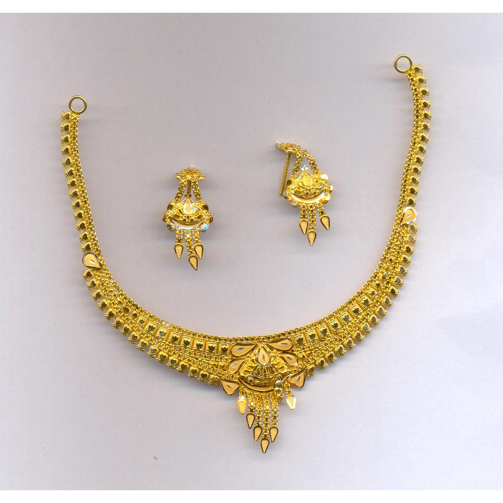 GOLD HALF SET ROUND PLAIN FANCY
