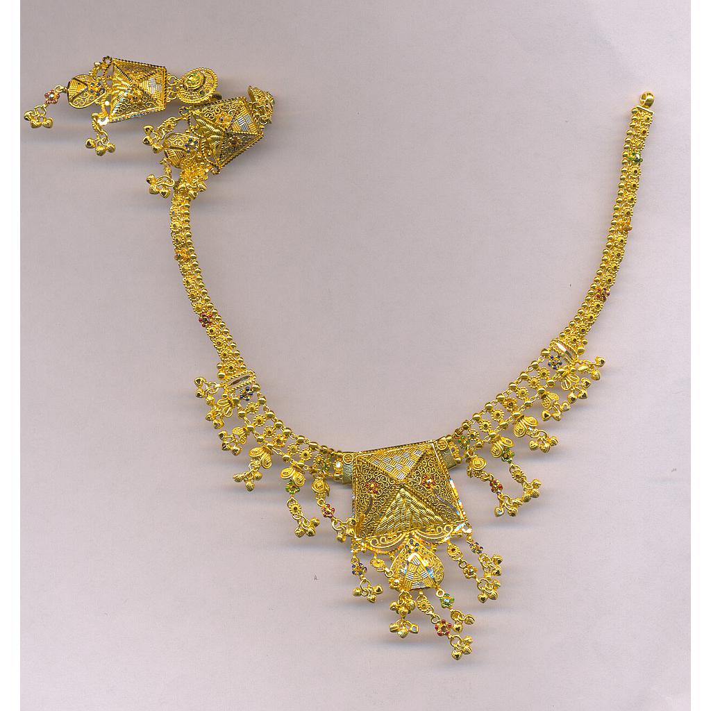GOLD HALF SET ROUND PLAIN FANCY