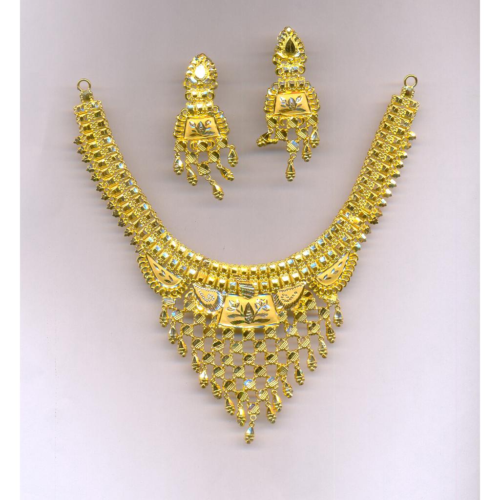 GOLD HALF SET ROUND PLAIN FANCY