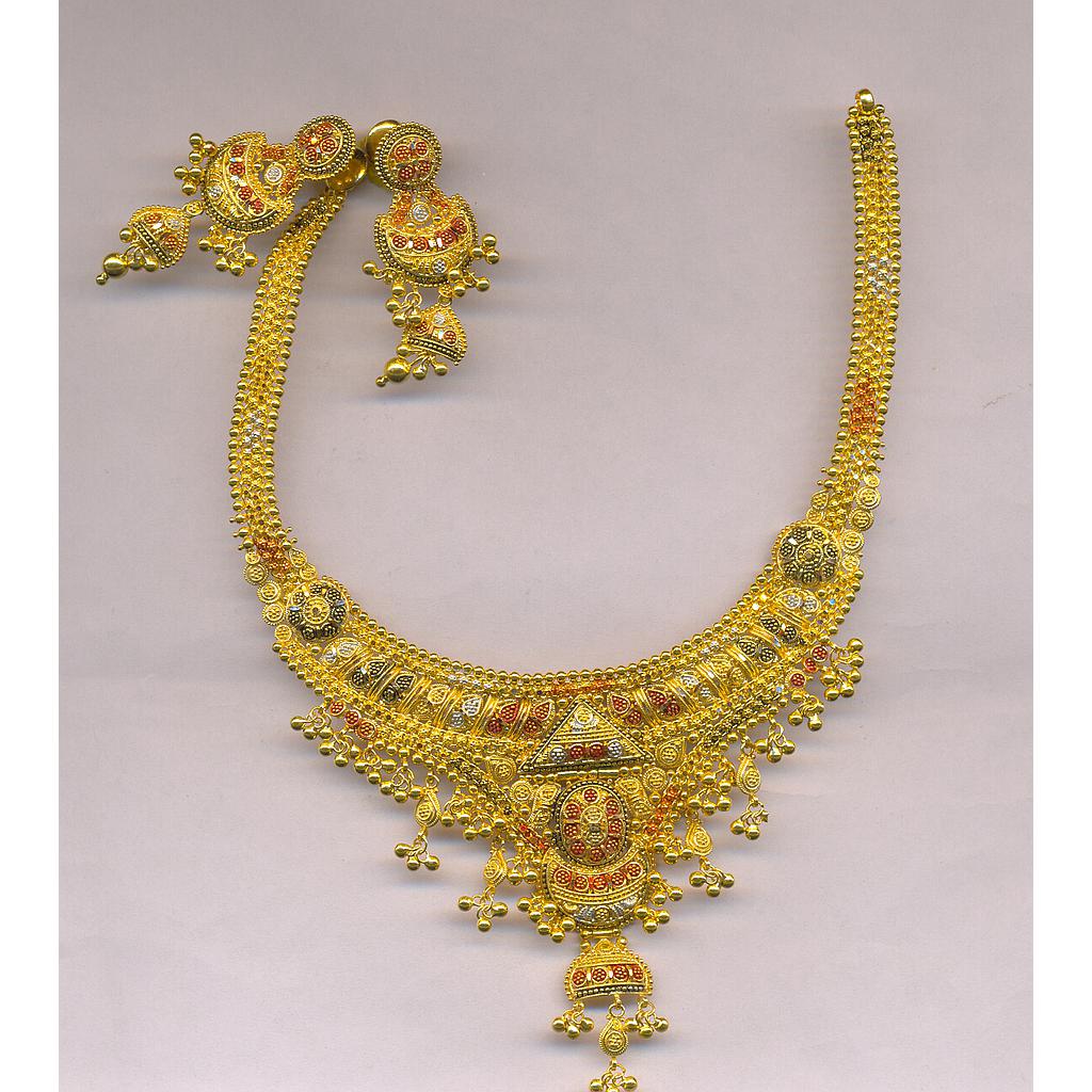 GOLD HALF SET ROUND PLAIN FANCY
