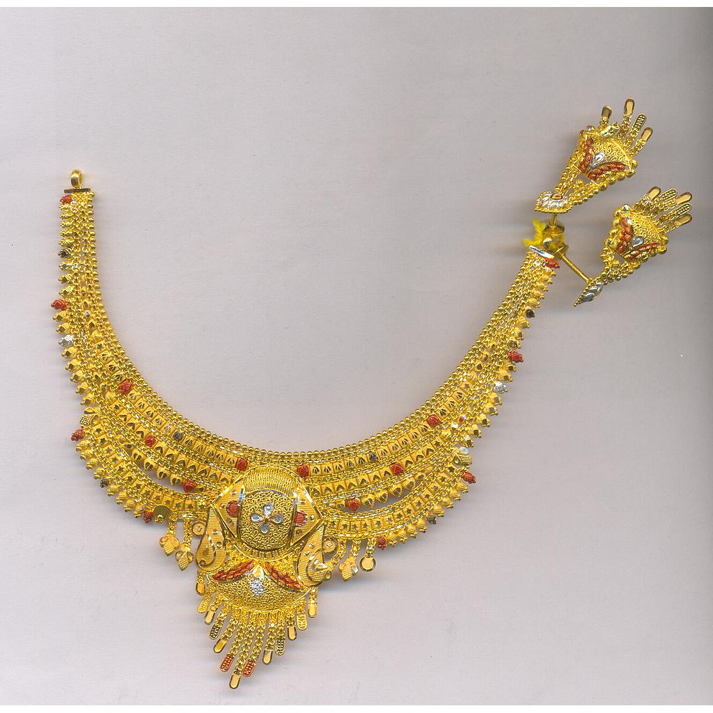 GOLD HALF SET ROUND PLAIN FANCY