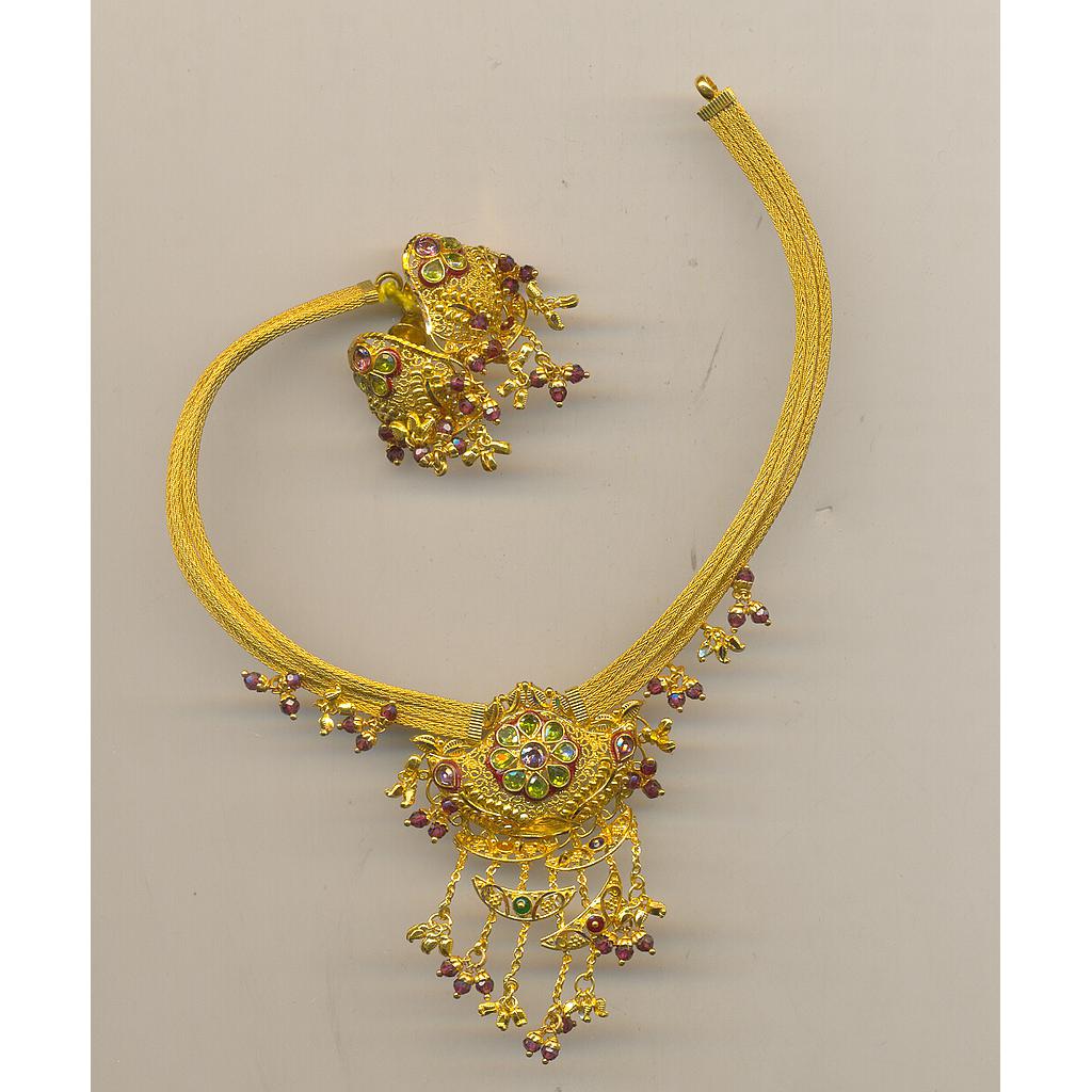 GOLD HALF SET ROUND PLAIN FANCY