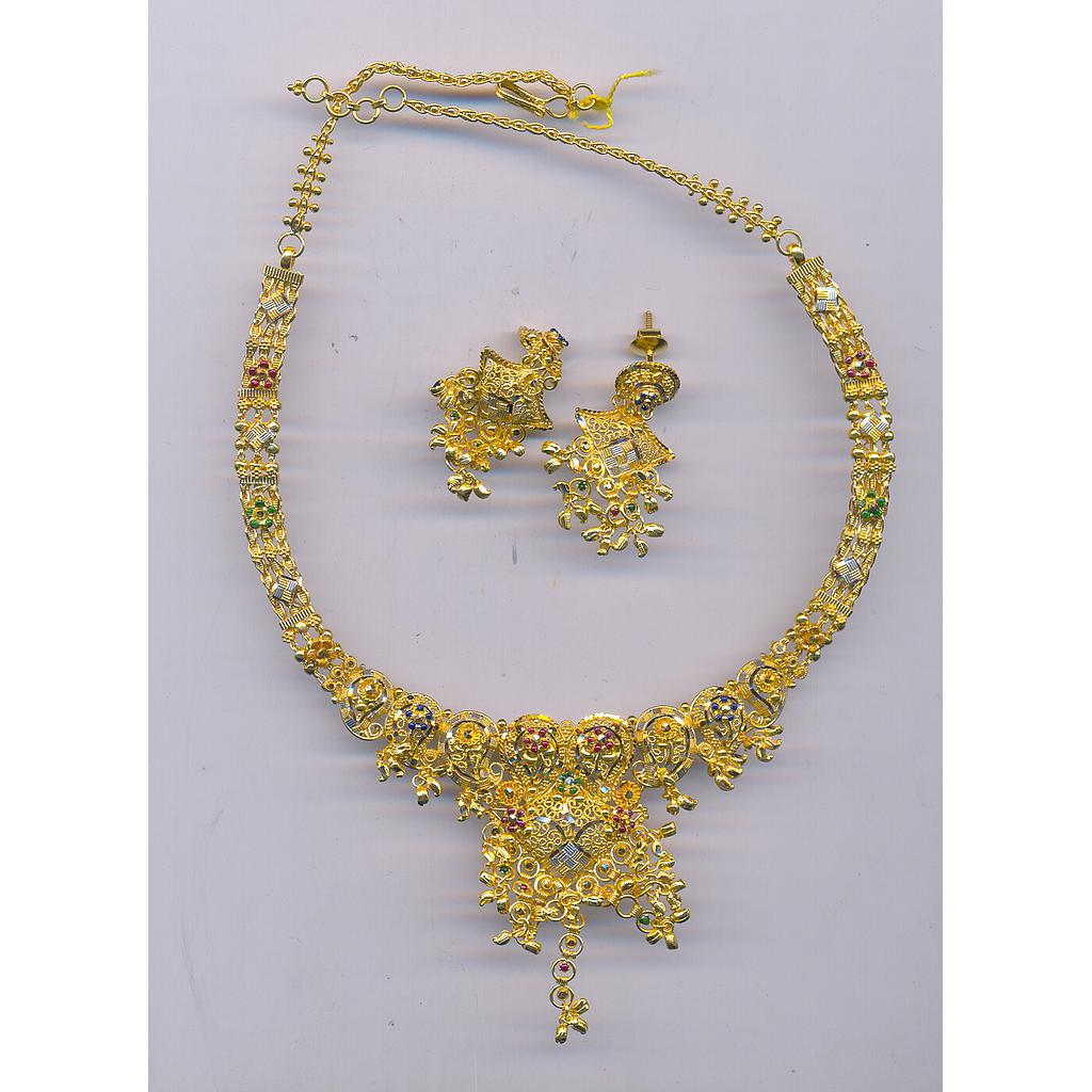 GOLD HALF SET ROUND PLAIN FANCY