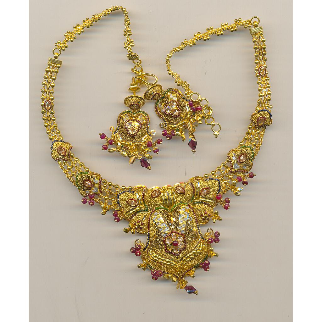 GOLD HALF SET ROUND PLAIN FANCY