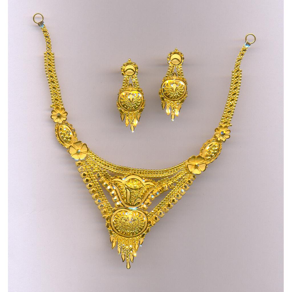 GOLD HALF SET ROUND PLAIN FANCY