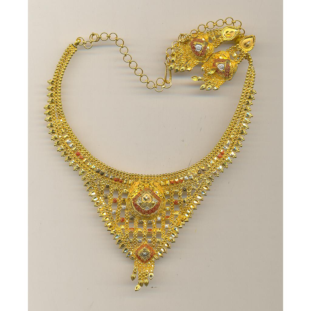 GOLD HALF SET ROUND PLAIN FANCY