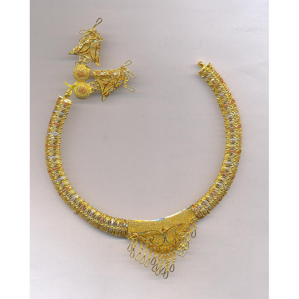 GOLD HALF SET ROUND PLAIN FANCY