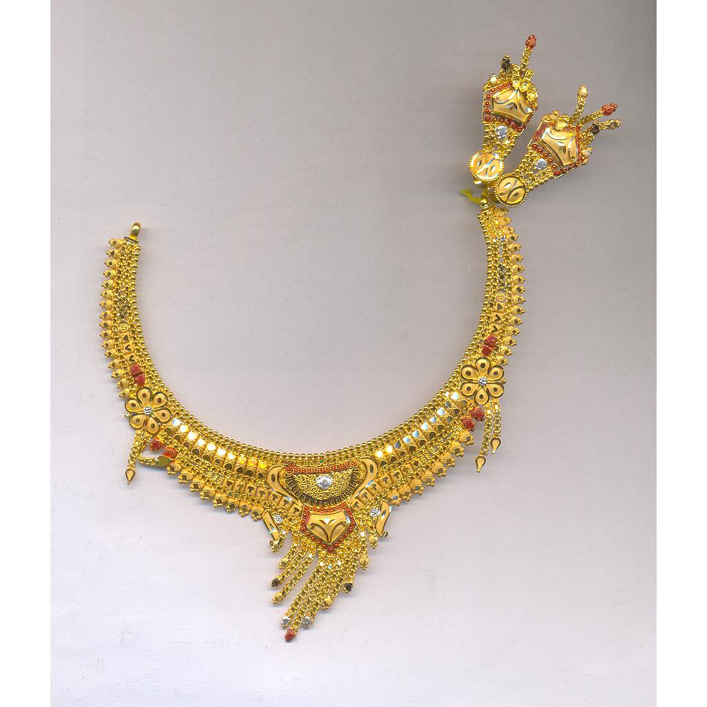 GOLD HALF SET ROUND PLAIN FANCY
