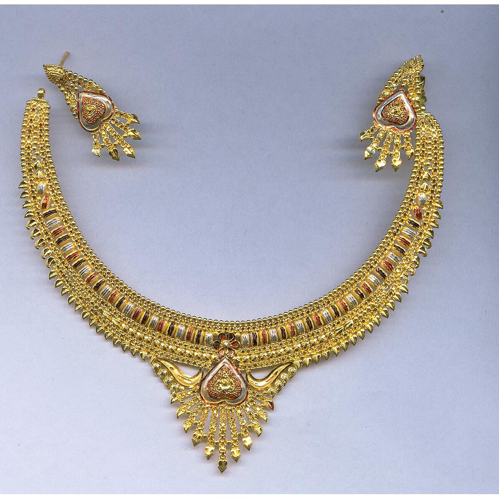 GOLD HALF SET ROUND PLAIN FANCY