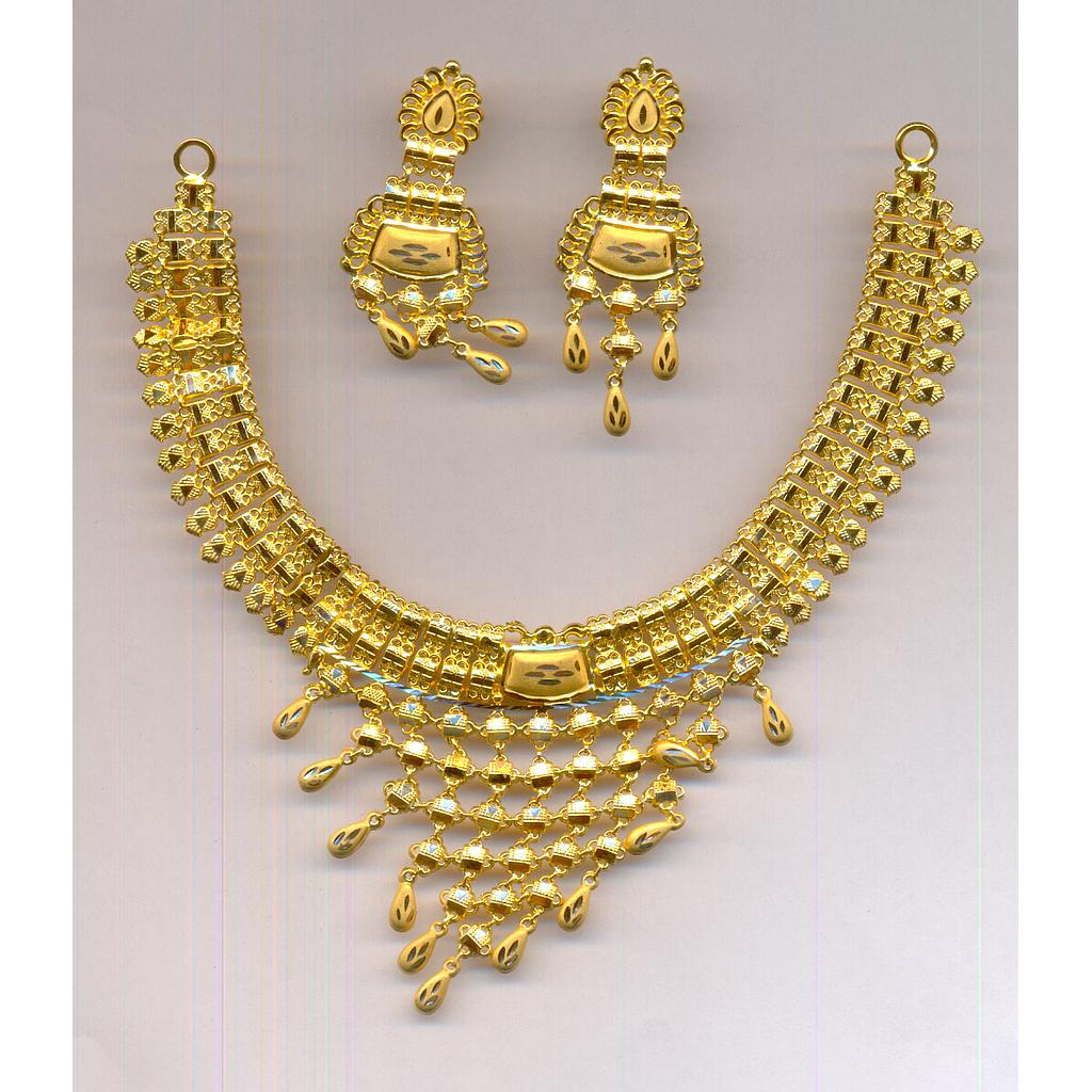 GOLD HALF SET ROUND PLAIN FANCY