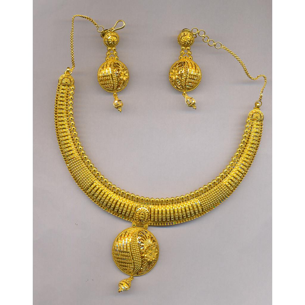 GOLD HALF SET ROUND PLAIN FANCY