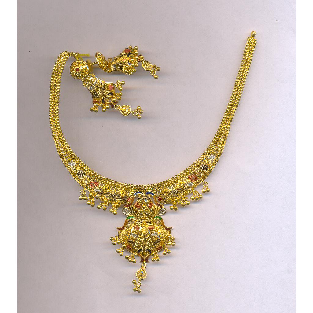 GOLD HALF SET ROUND PLAIN FANCY