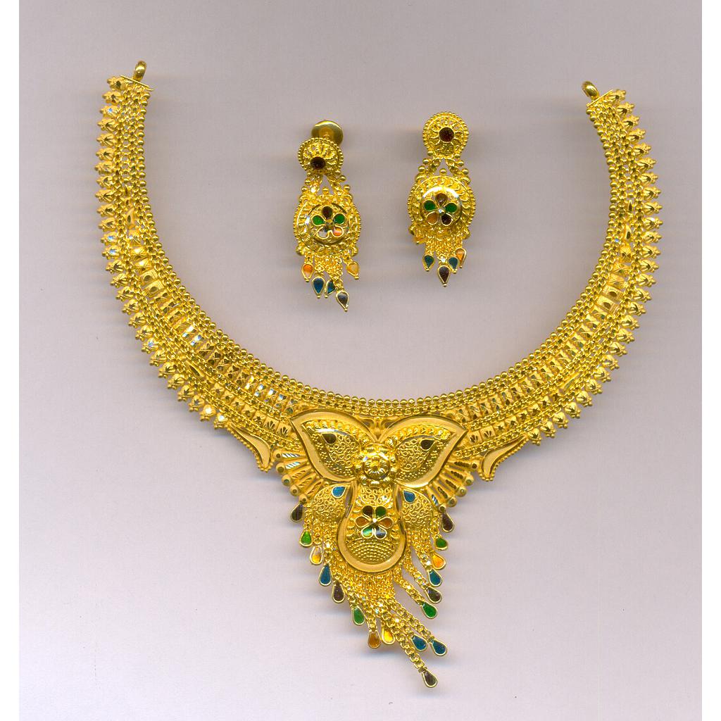 GOLD HALF SET ROUND PLAIN FANCY