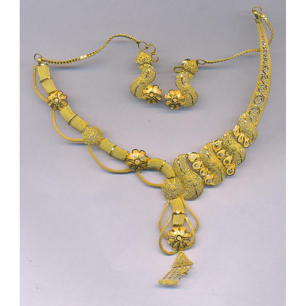 GOLD HALF SET ROUND PLAIN FANCY